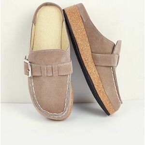 Women’s Faux Suede, Cork Slip On Shoes NIB SZ 43 Summer Spring